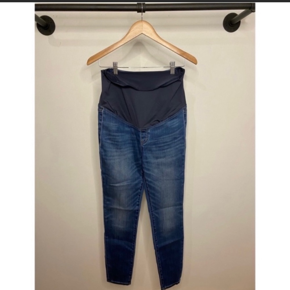 Madewell over the belly maternity skinny jeans